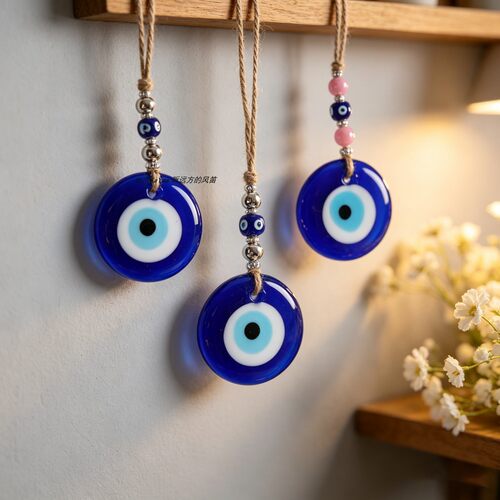 手工编织蓝眼睛挂饰EvilEye