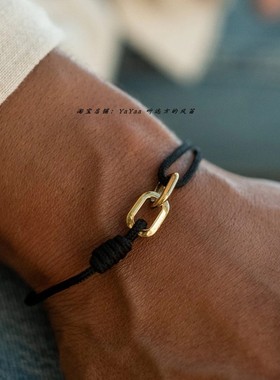 民族风双环扣CCB线手环