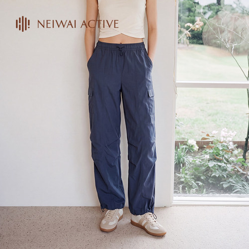 NEIWAI ACTIVE防泼水工装练功裤休闲运动抽绳直筒裤NA262SD4101