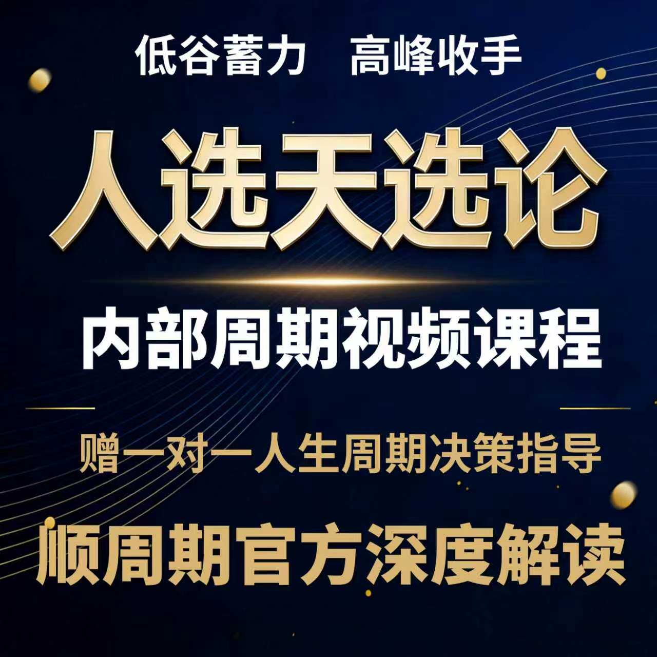 人选天选论路飞 周期理论课程 人生周期诊断服务 行业周期预判
