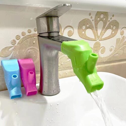 厂家直销两用水龙头延伸器接头导水槽防溅硅胶引水器水嘴延长洗手