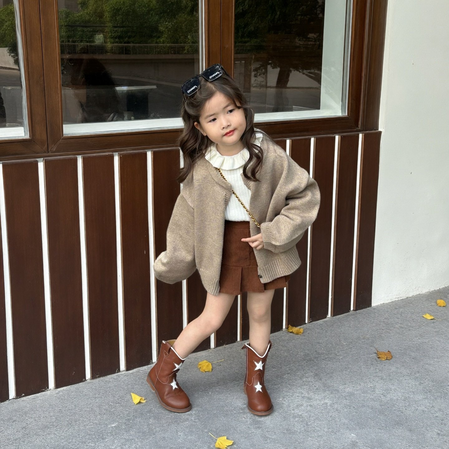 春秋冬季女童衫荷叶边毛衣开衫打底衫条绒半身裙套装宝宝洋气搭配,童装/婴儿装/亲子装,套装,淘宝优惠券,粉丝福利购,淘宝优惠卷