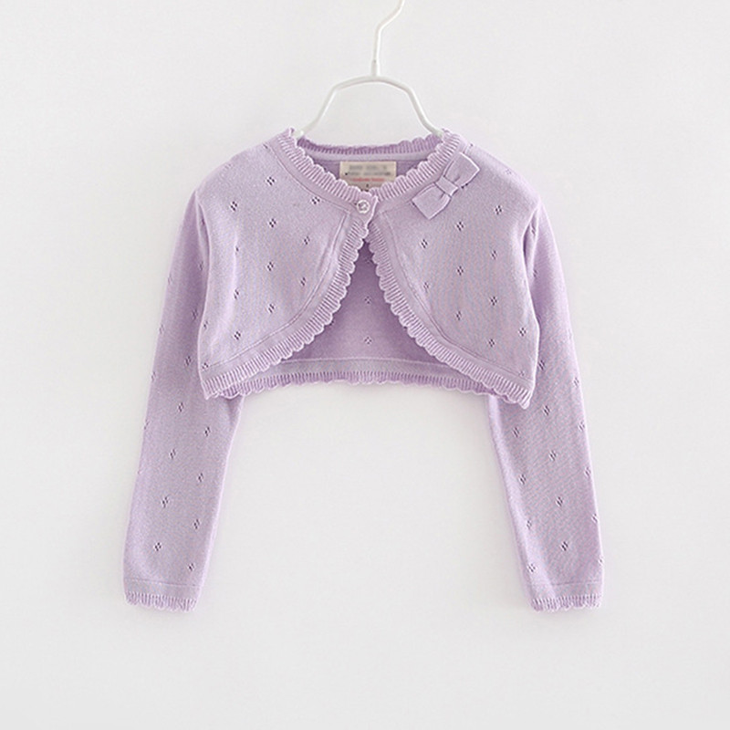 春秋针织针织开衫女童韩版夏季