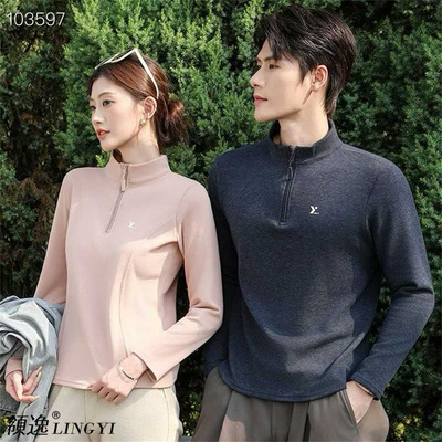 领逸秋冬新款男女天丝驼绒软壳衣