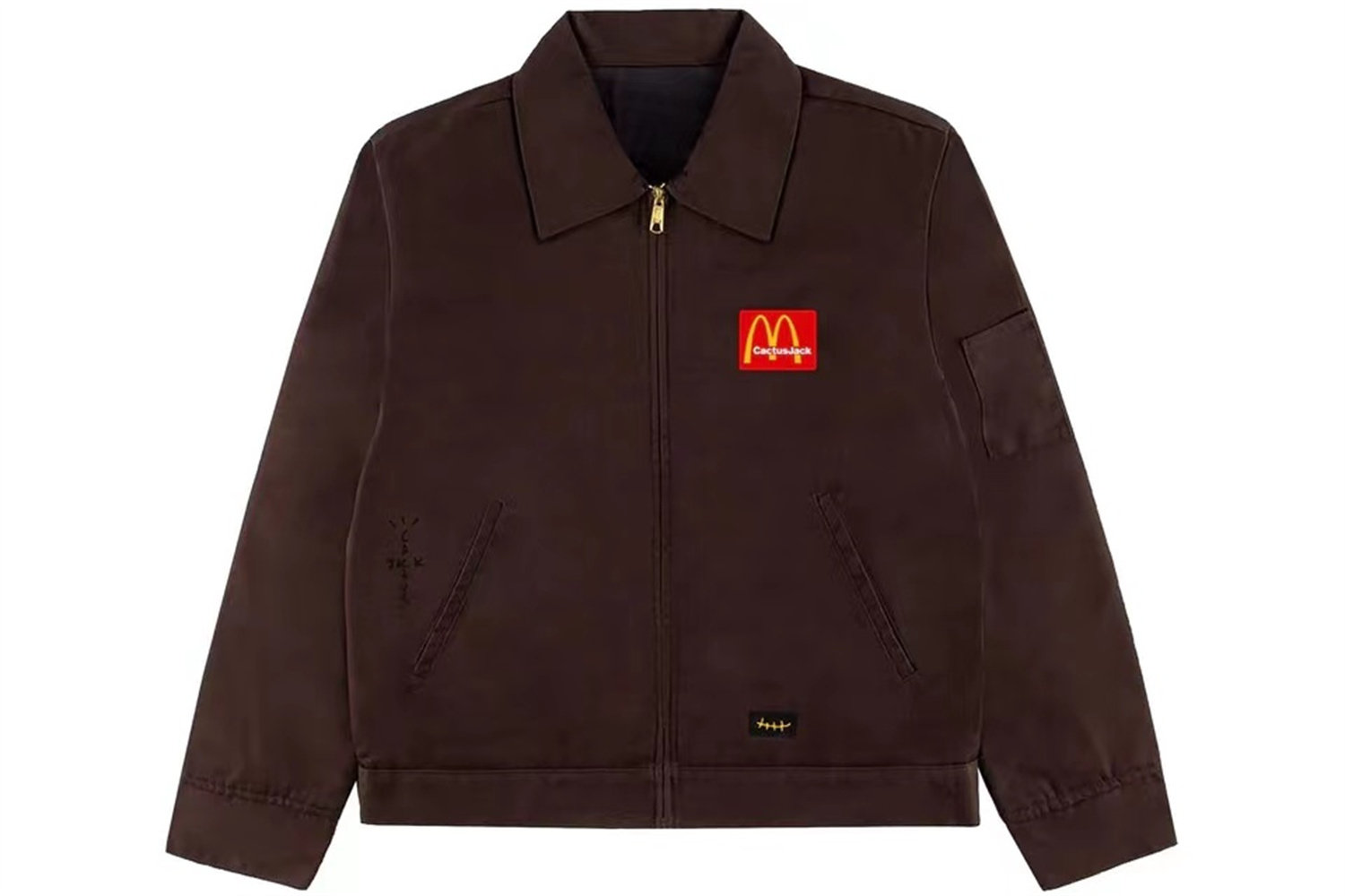 正品Travis Scott McDonalds 联名 麦当劳 经典教练休闲工装夹克
