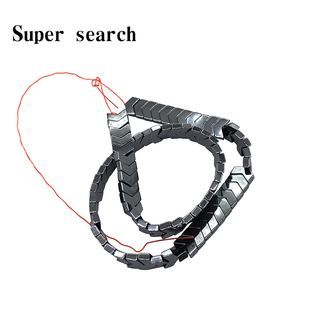 天然黑铁原矿石肩章方向V形散珠子耳坠diy手工串耳环吊坠配件女