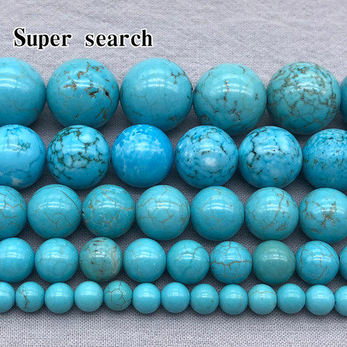 浅蓝色散珠子手工串耳饰品玉髓