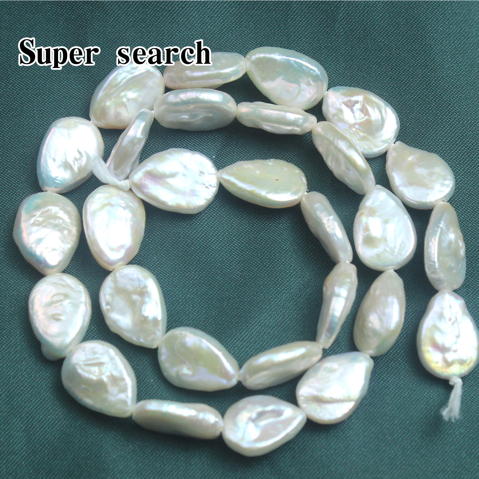 天然淡水珍珠巴洛克白色水滴散珠子DIY手工制作手链项链耳坠串珠