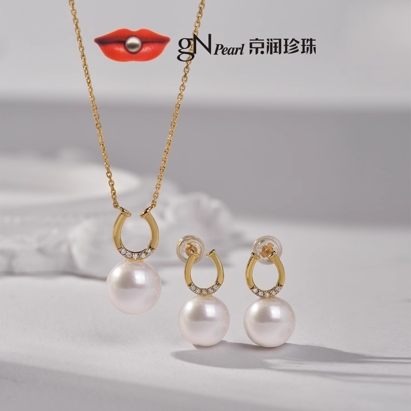 京润金马纳福马年本命年项链耳钉