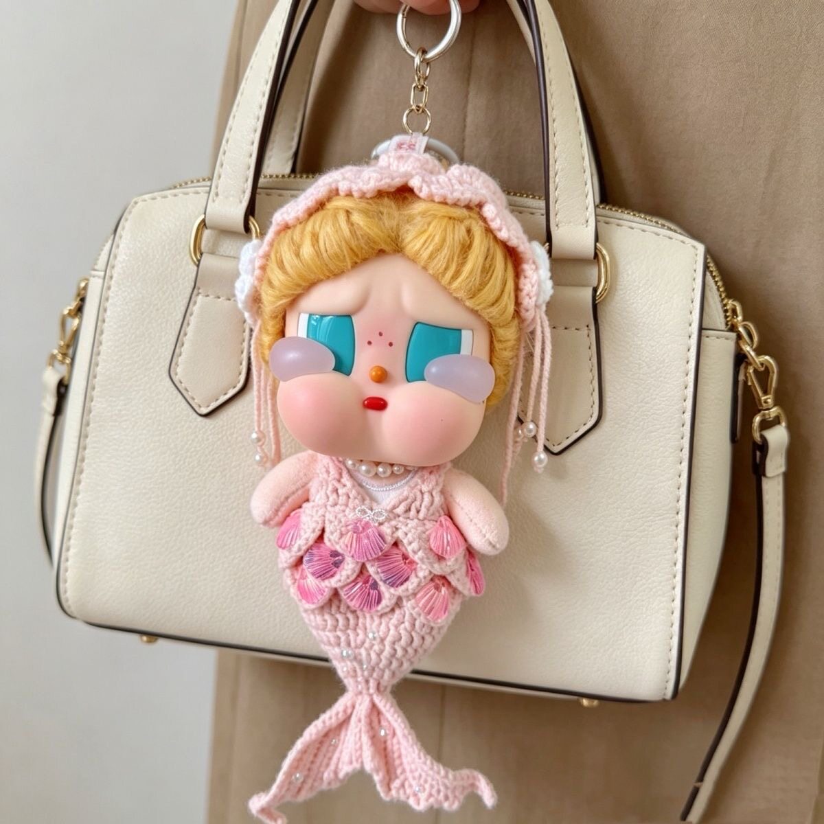 哭娃美人鱼娃衣Crybaby哭娃度假系列沙滩小憇春夏裙子纱裙白色