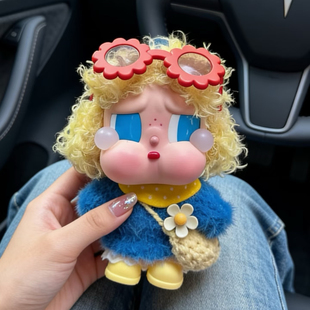 哭娃crybaby秋冬蓝色娃衣度假系列日光沐浴搪胶套装衣服