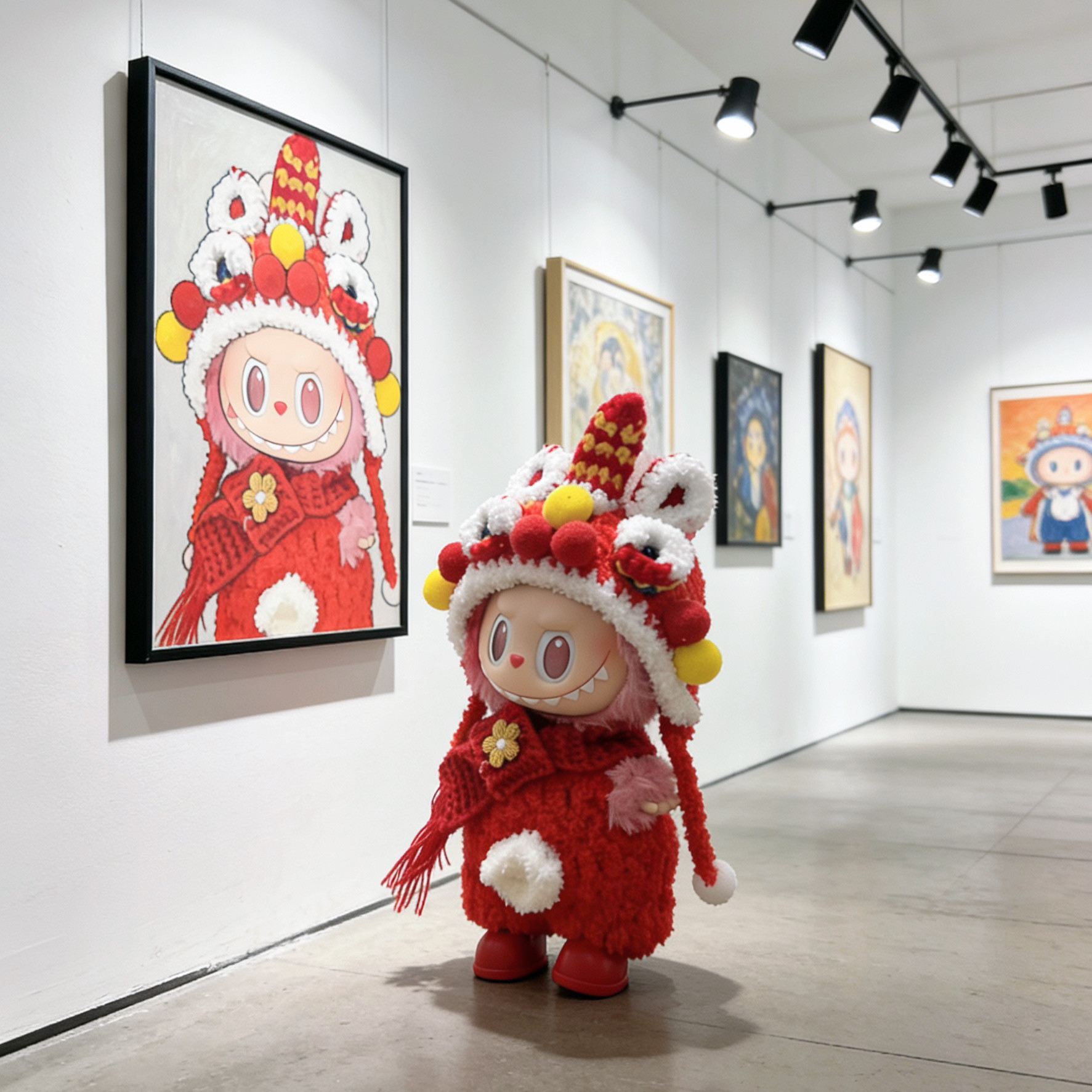 拉布布3代娃衣前方高能17cmlabubu公仔爱娃衣衣服毛绒醒狮套装,模玩/动漫/周边/娃圈三坑/桌游,棉花娃娃/毛绒玩具娃衣,淘宝优惠券,粉丝福利购,淘宝优惠卷