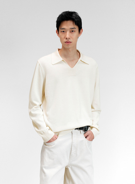 UNICAHOMME/半开襟设计感针织毛衫外穿内搭针织上衣美式复古叠穿