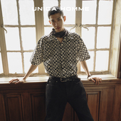 HOMME 现代潮流感进口数码 印花古巴领衬衫 UNICA 短袖