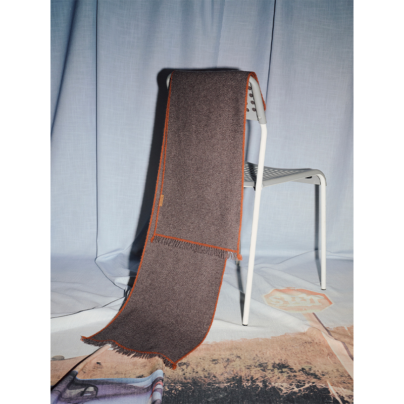 UNICAHOMME麦穗流苏山羊绒围巾