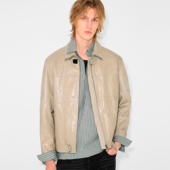 翻领真皮皮衣休闲外套男 宽松复古机车风男士 UNICAHOMME 短款