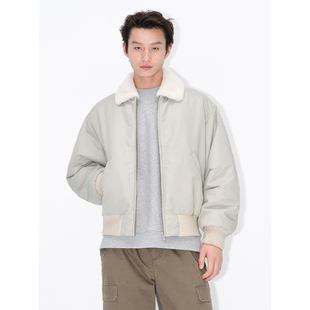 面包版 进口经典 型可拆卸羊毛革领空军外套 HOMME UNICA