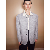 HOMME 外套男士 檀健次同款 UNICA 意大利进口面料休闲西装 猎装