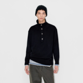 UNICAHOMME金属扣套头羊绒针织衫