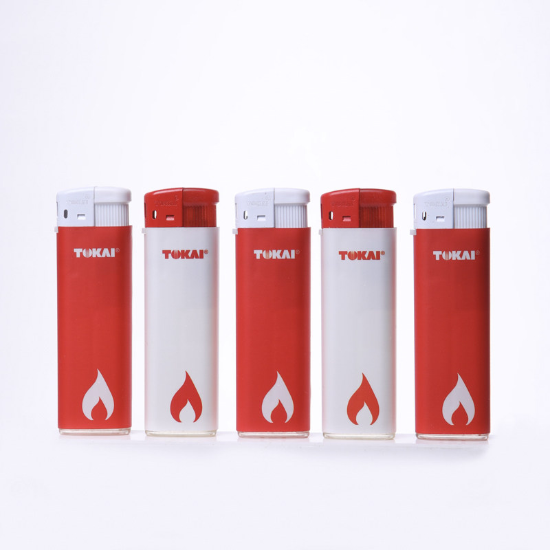 正品TOKAI东海塑料电子打火机一次性红白包纸创意时尚便利店超市