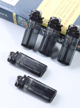 TOKAI日本正品东海极简纯黑系列一次性砂轮打火机滑轮静音打火机