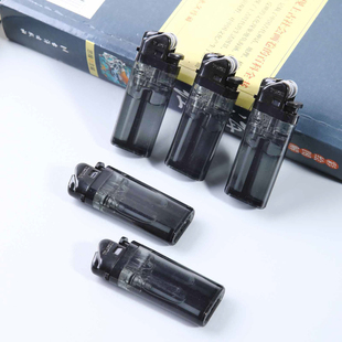 TOKAI日本正品东海极简纯黑系列一次性砂轮打火机滑轮静音打火机