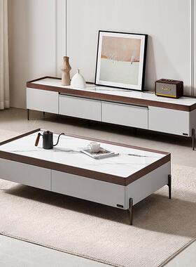 全友家居 门店同款  809195茶几 809133电视柜 布鲁斯 钢化玻璃