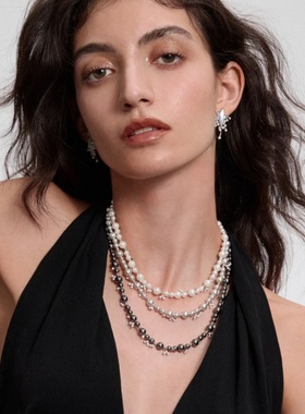 hefang925纯银何方气泡星云项链