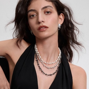 hefang925纯银何方气泡星云项链幸运星耳环女耳钉轻奢高级送礼物