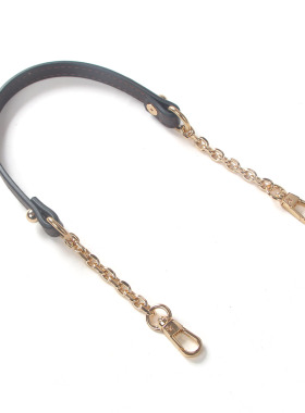 小包带1.2cm宽真皮短包带O字链腋下带牛皮水桶包带链条斜跨带x052