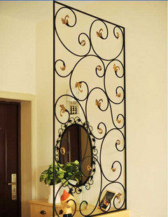 促销铁艺屏风玄关隔断客厅鞋柜隔断屏风花窗隔断家具装饰花窗花格