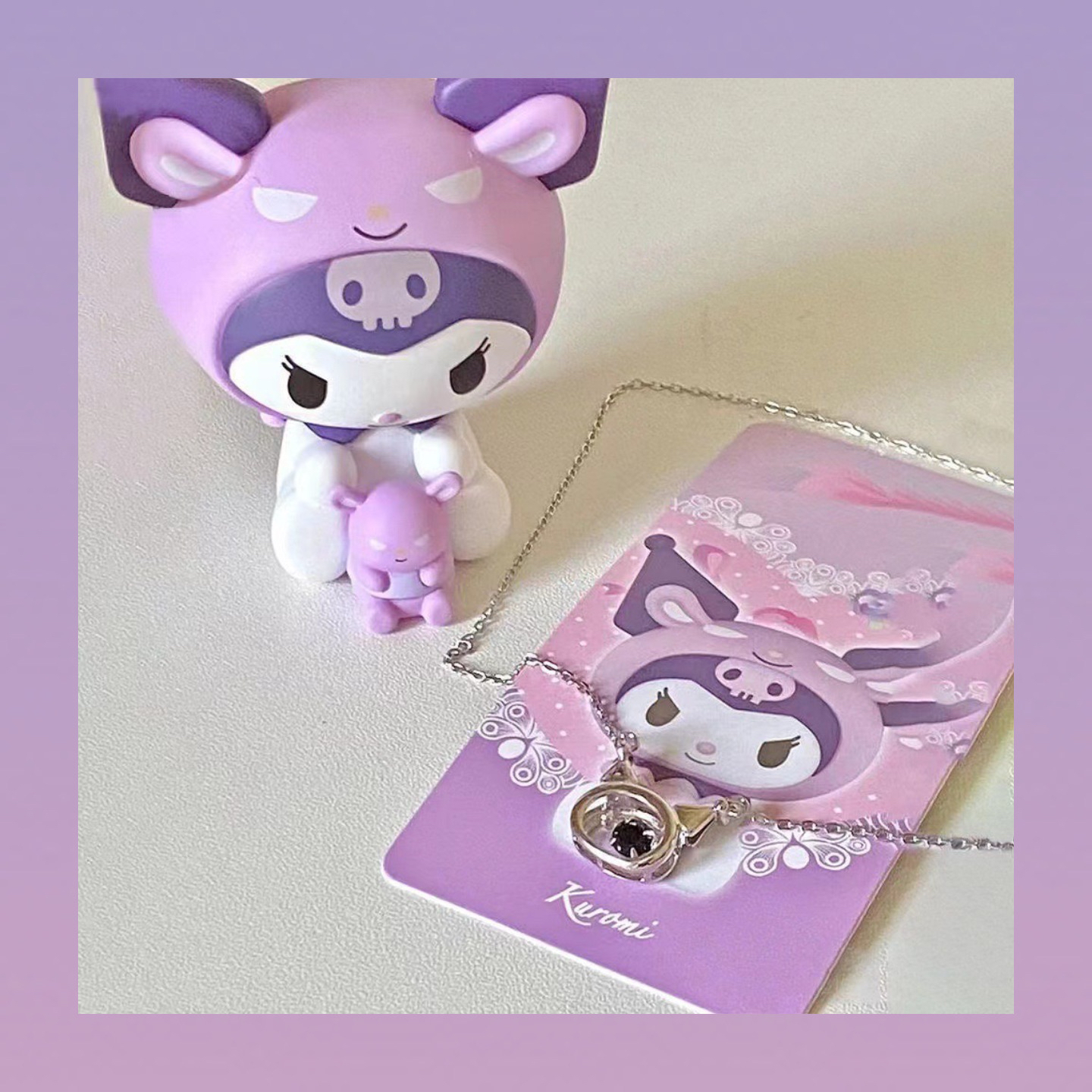 【灵动库洛】卡通库洛米灵动项链玉桂狗镶钻学生项链送闺蜜礼物
