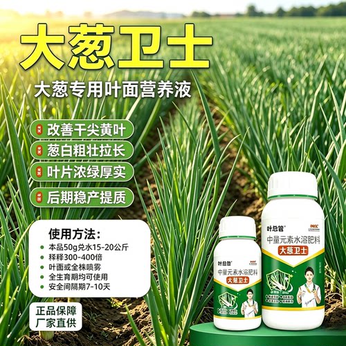 大葱卫士壮苗防干尖黄叶肥提升