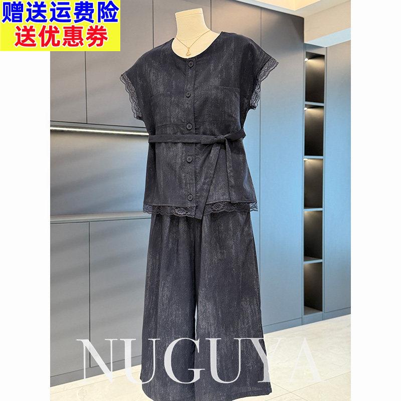 时尚流行年轻妈妈装套装女短袖夏装新款气质百搭中老年裤子两件套