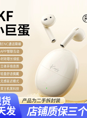 iKF Kiwi小巨蛋蓝牙耳机无线运动耳机超长待机降噪半入耳2025新