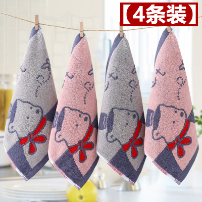 4条装纯棉小毛巾婴幼儿洗脸手绢