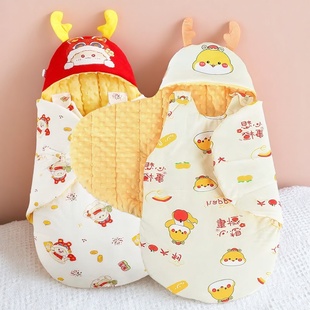 新生婴儿包被睡袋二合一春夏初生宝宝一体式 秋冬加厚纯棉恒温抱被