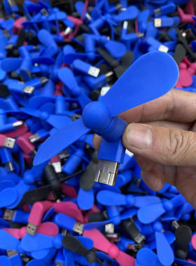 usb口 手机安卓micro usb口otg小风扇迷你便携