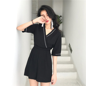 chic港味修身连体裤