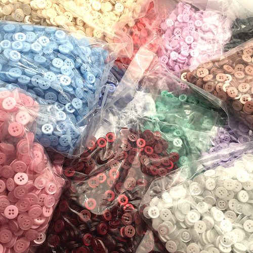 彩色衬衣扣儿童手工DIY多色扣子