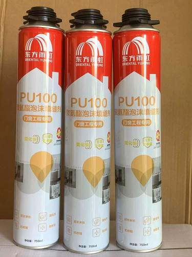 雨虹PU100门窗专用发泡剂聚氨酯泡沫填缝剂木门发泡胶A3料900