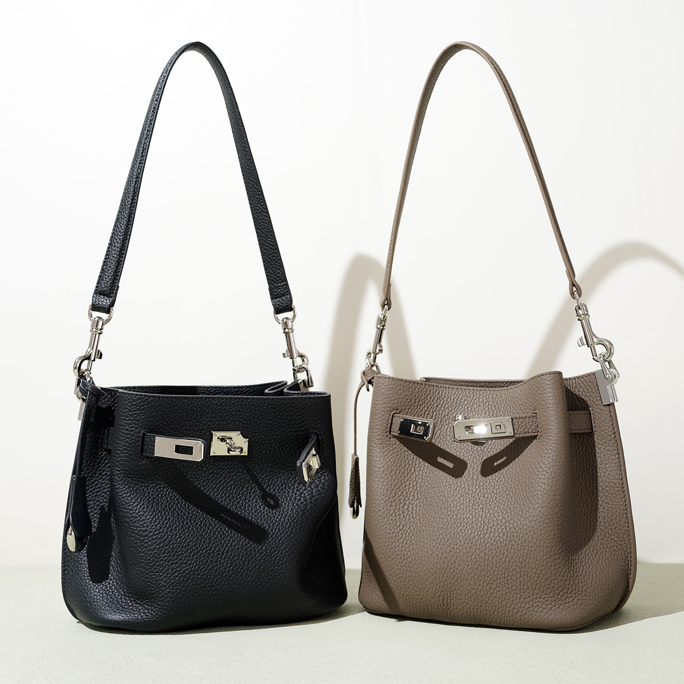 头层牛皮腋下单肩包斜跨包