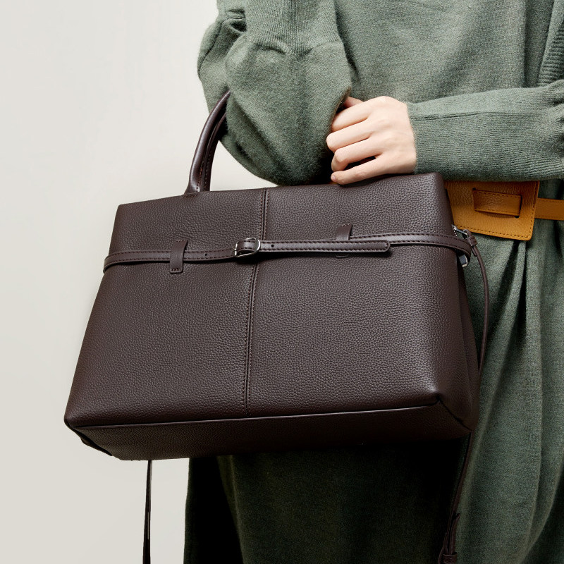 头层牛皮手提铂金包2024新款欧美时尚真皮单肩斜跨包女大容量女包,箱包皮具/热销女包/男包,通用款女包,淘宝优惠券,粉丝福利购,淘宝优惠卷