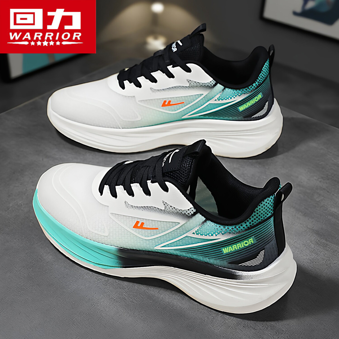 回力男鞋运动鞋男款2026新款夏季透气网面跑鞋轻便减震跑步鞋子男