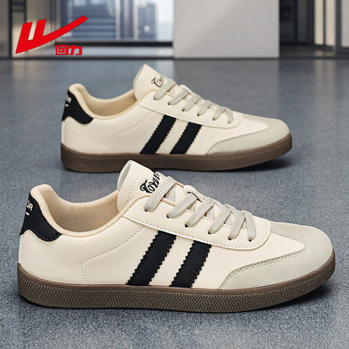 回力男鞋德训鞋男款2025新款秋季鞋子男生百搭小白鞋男士休闲板鞋