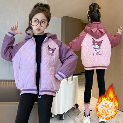 加厚冬连帽加绒加棉外套防风保暖