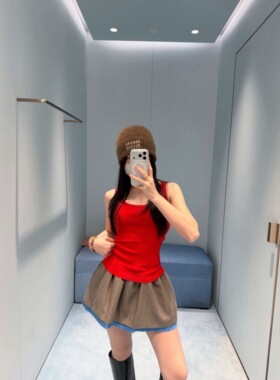 TT OF Girl 定制线 圣诞集市 100%绵羊毛花边蕾丝针织背心上衣