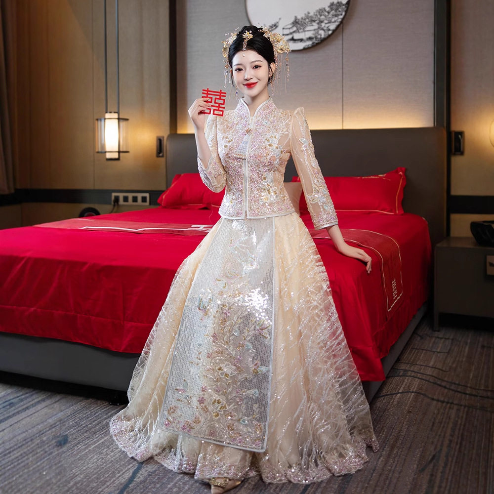 秀禾服新娘2026新款春夏装中式婚服结婚礼服嫁衣龙凤褂和服高端