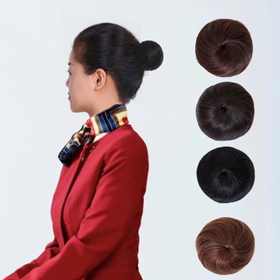 空姐乘务员假发包短发丸子头盘发
