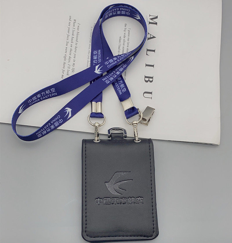 东方航空东航双钩证件机组挂绳卡套机场工作证件牌航空双层卡套